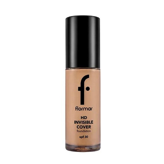 Foundation bottle Flormar HD Invisible Cover in nude shade with SPF 30 on Tampa Home & Garden Store