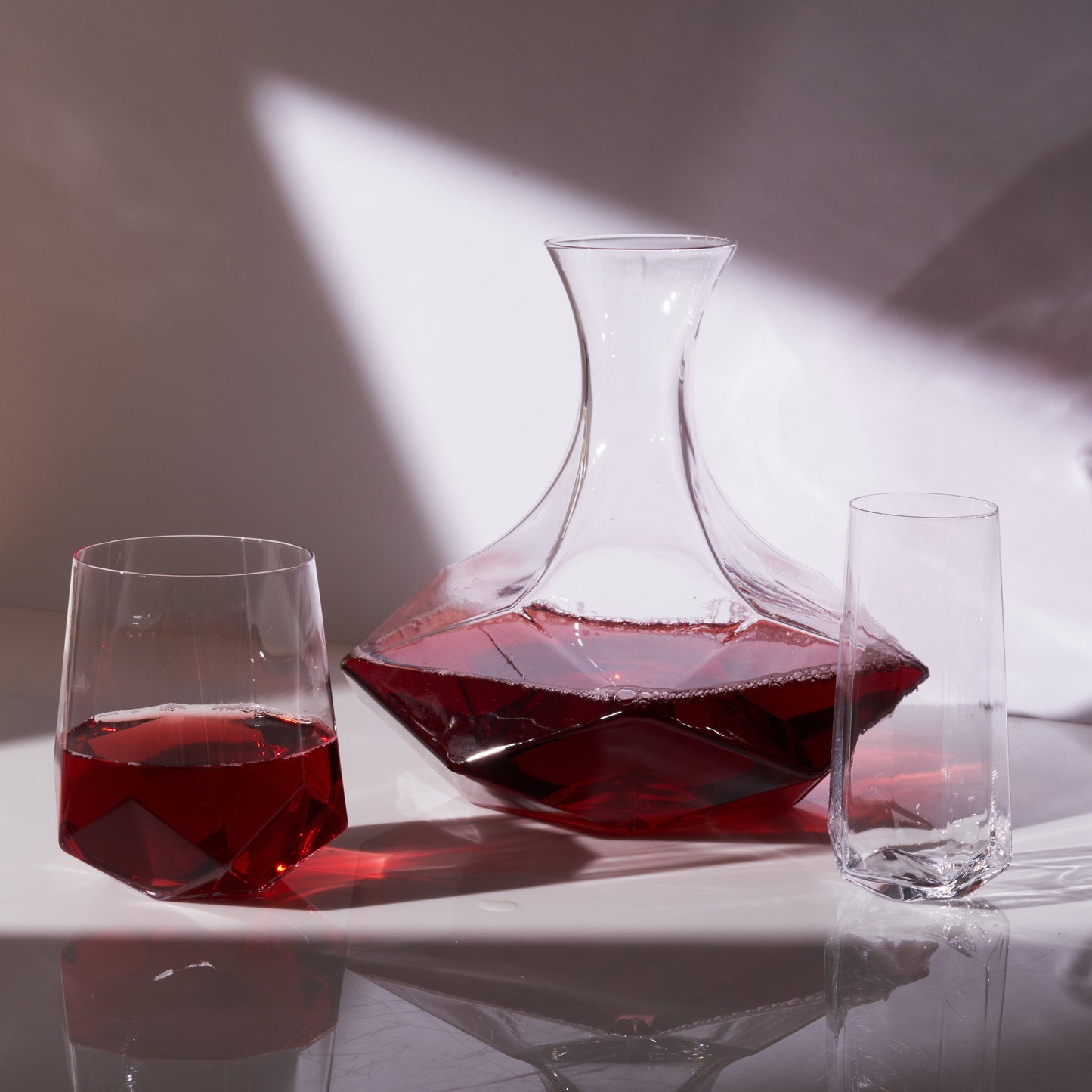 Seneca Stemless Crystal Champagne Flutes for Two