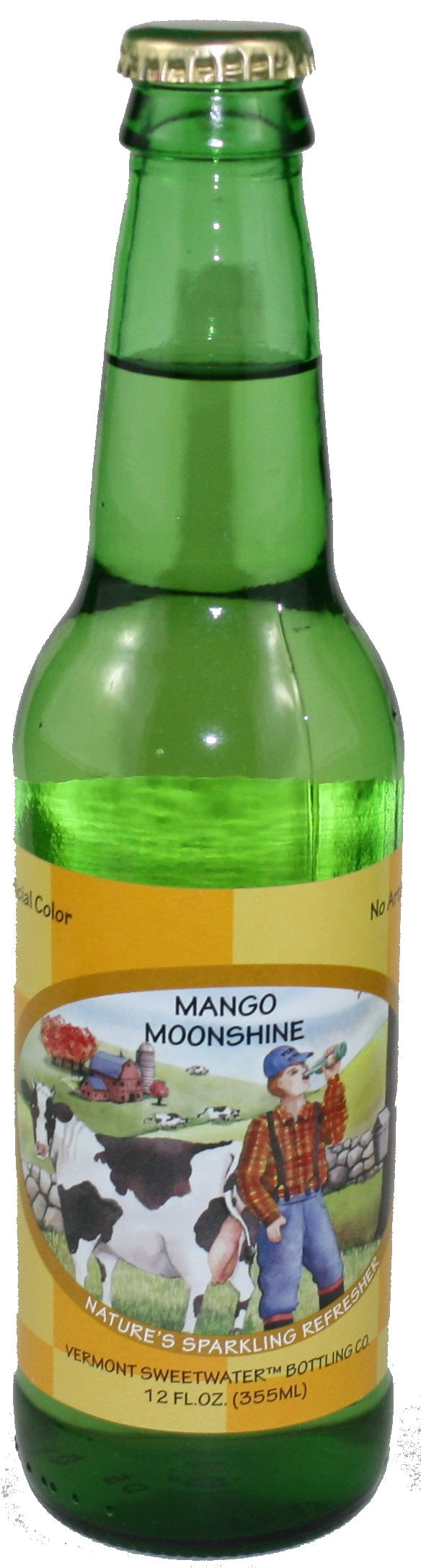 Soda en bouteille de verre entièrement naturel Vermont Sweetwater (Moonshine à la mangue)