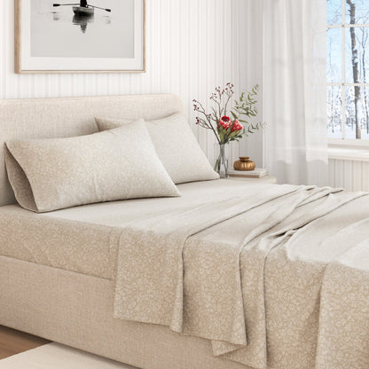 Turkish Cotton Flannel Sheet Set and Floral