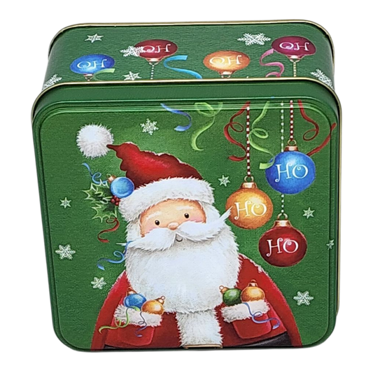 Jolly Santa Treat Tin - 4 Inch - Tampa Home & Garden Store