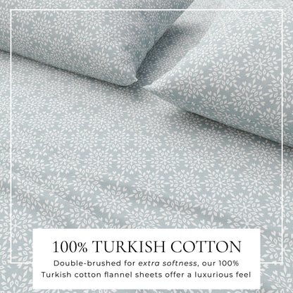 Luxurious and Soft Turkish Cotton Flannel Sheet