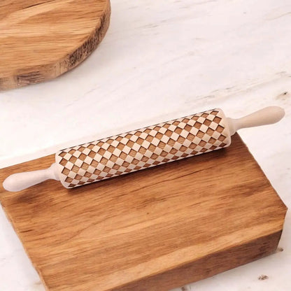 Courtly Checkered Rolling Pins and Diamond Style