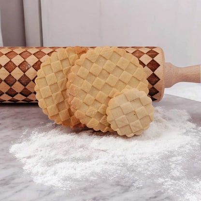 Courtly Checkered Rolling Pins and Diamond Style