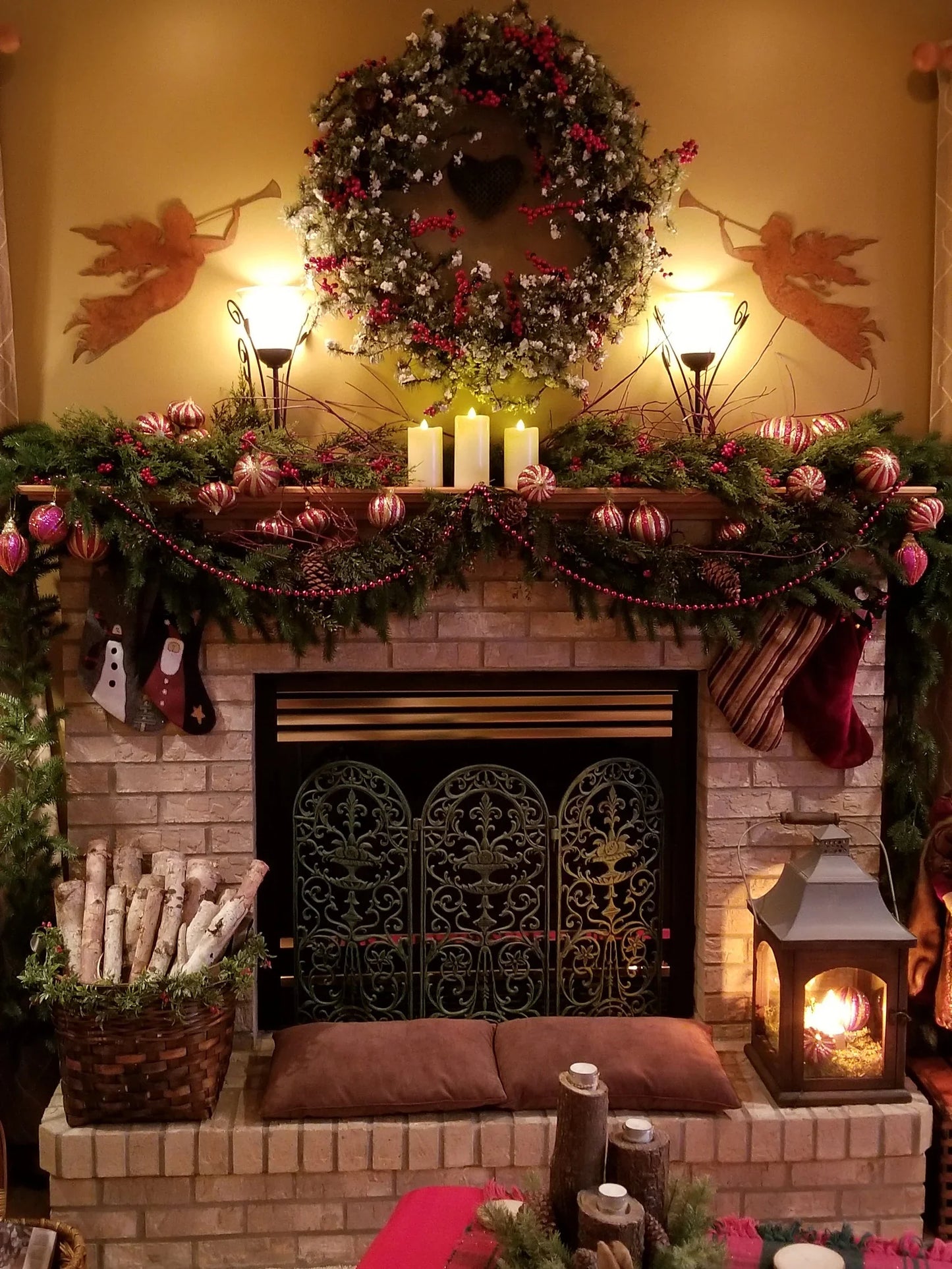 Angel Garden Stake or Angel Wall Art by Rustica Ornamentals, festive Christmas home décor on Tampa Home & Garden Store
