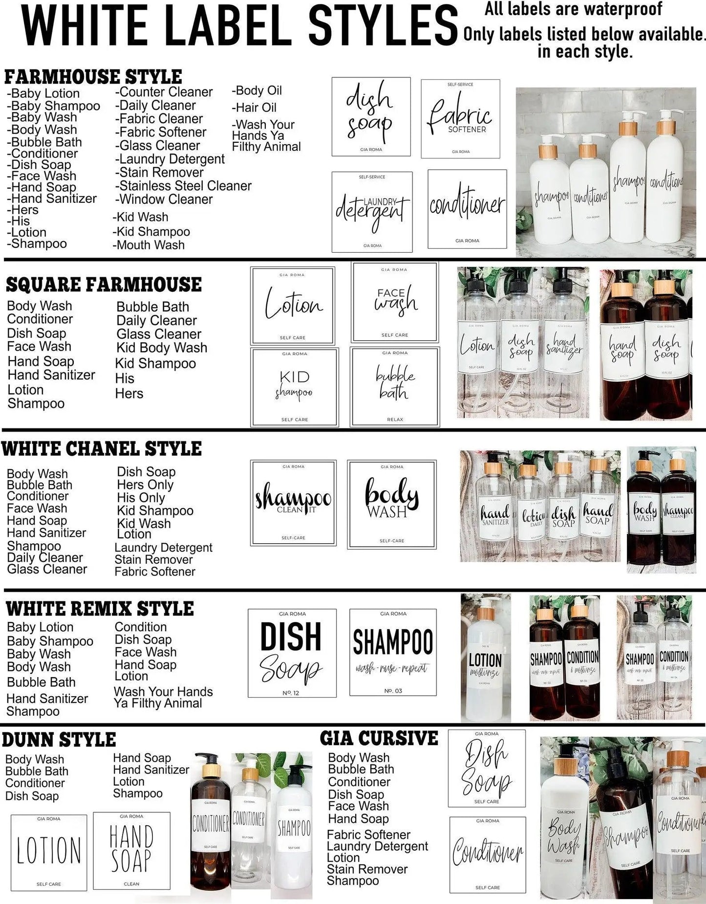 32oz White Refillable Cleaning Bottles for Home
