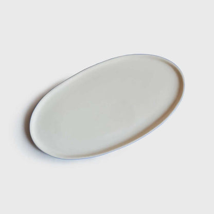 Handmade Porcelain Oval and Chocolate Platter