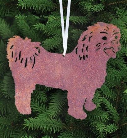 Shih Tzu plant stake pink glitter finish Rustica Ornamentals home & garden decor on Tampa Home & Garden Store
