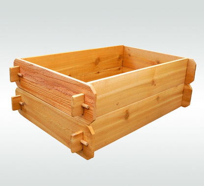 Timberlane Gardens cedar raised garden bed kit double deep (2x3) with interlocking ends on Tampa Home & Garden Store