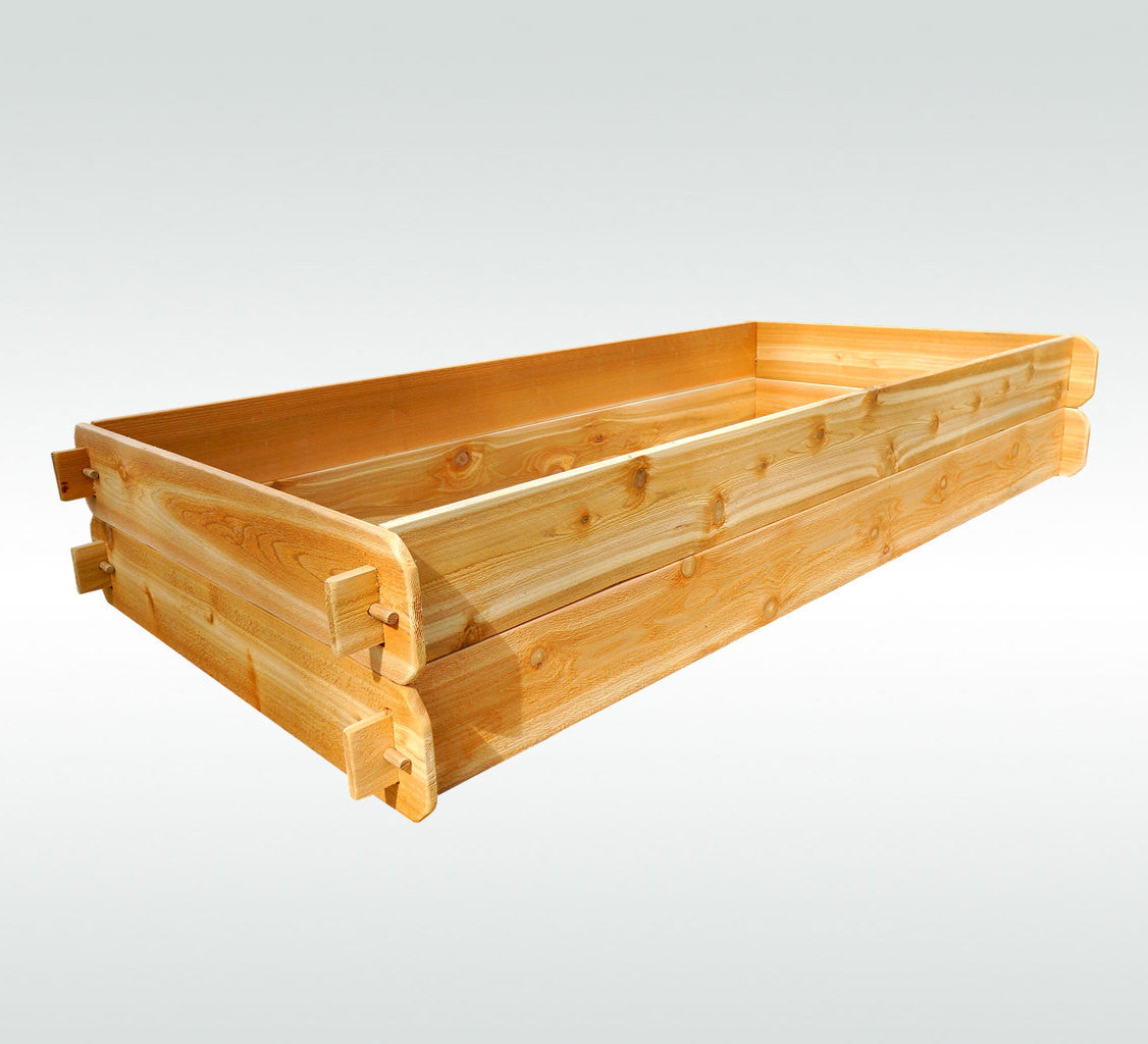 Timberlane Gardens raised garden bed kit double deep cedar, two 3x6 planters on Tampa Home & Garden Store