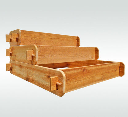 Timberlane Gardens cedar raised garden bed kit, 3-tier pyramid elevated planter on Tampa Home & Garden Store