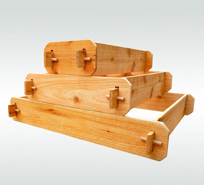 Timberlane Gardens cedar raised garden bed kit, 3-tier pyramid elevated planter set on Tampa Home & Garden Store