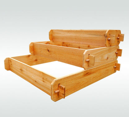 Timberlane Gardens cedar raised garden bed kit, 3-tier elevated planter frame on Tampa Home & Garden Store