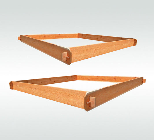 Timberlane Gardens raised garden bed kit set, two 6x6 cedar frames natural wood on Tampa Home & Garden Store