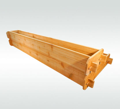 Timberlane Gardens 2-tier raised garden bed kit in select cedar, long rectangular planter on Tampa Home & Garden Store