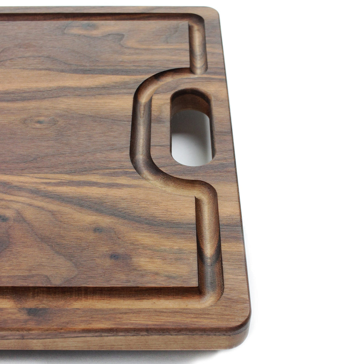 Walnut cutting board with handles and juice groove, 18x12, serving tray Refine Kitchenware on Tampa Home & Garden Store
