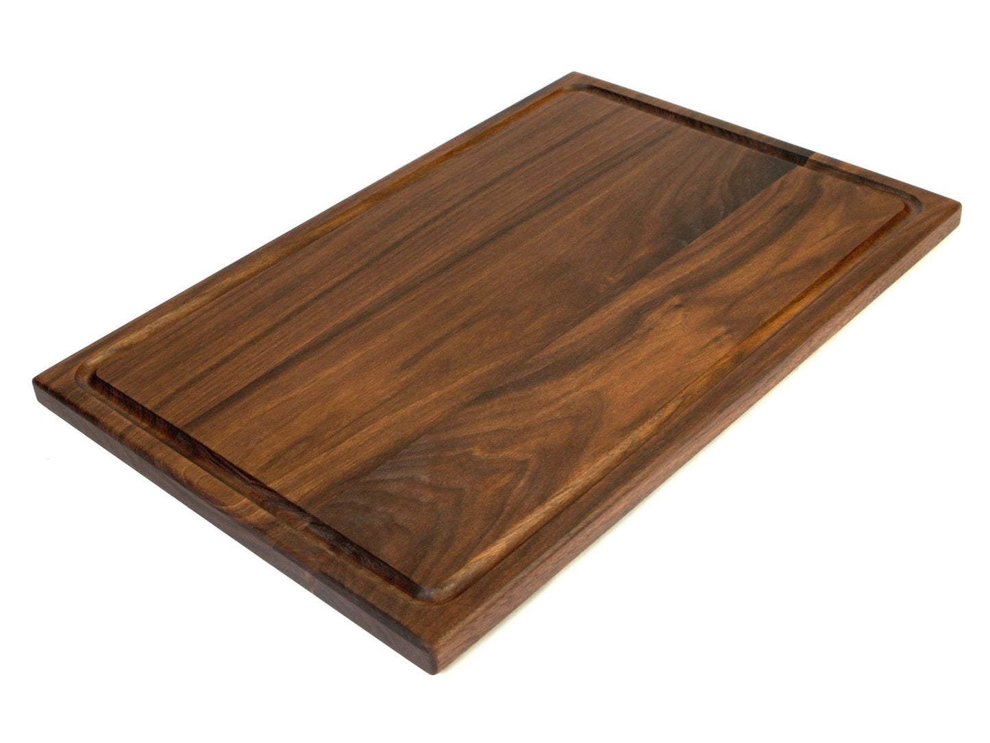 Walnut cutting board with juice groove by Refine Kitchenware USA made on Tampa Home & Garden Store