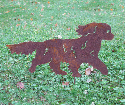 King Charles statue wall art rusted metal sculpture for garden by Rustica Ornamentals on Tampa Home & Garden Store