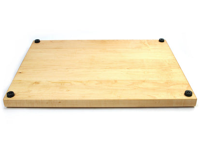 1.25in thick extra large maple butcher block cutting board with rubber feet Refine Kitchenware on Tampa Home & Garden Store