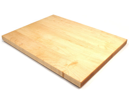 1.25in thick extra-large maple butcher block cutting board with wood grain on Tampa Home & Garden Store