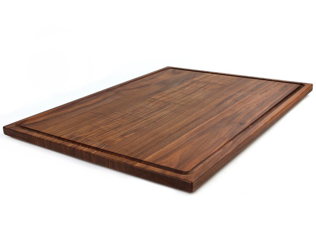 Walnut serving tray 24x18 with beveled inset border for charcuterie by Refine Kitchenware on Tampa Home & Garden Store