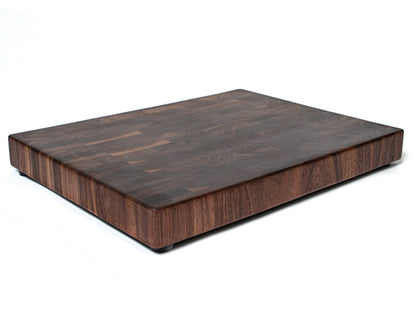 Maple end grain cutting board, large rectangular butcher block with rubber feet on Tampa Home & Garden Store