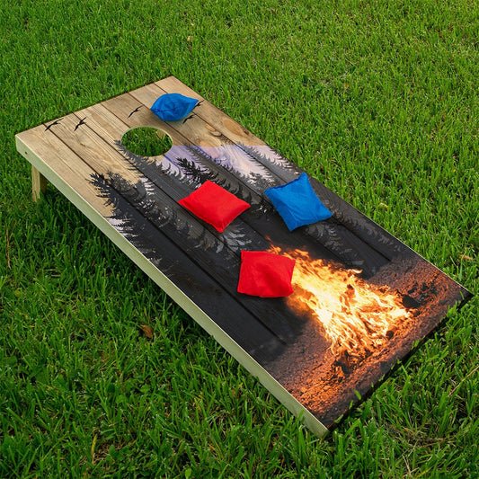 Campfire - Cornhole Board Wrap - Set of 2 - Tampa Home & Garden Store