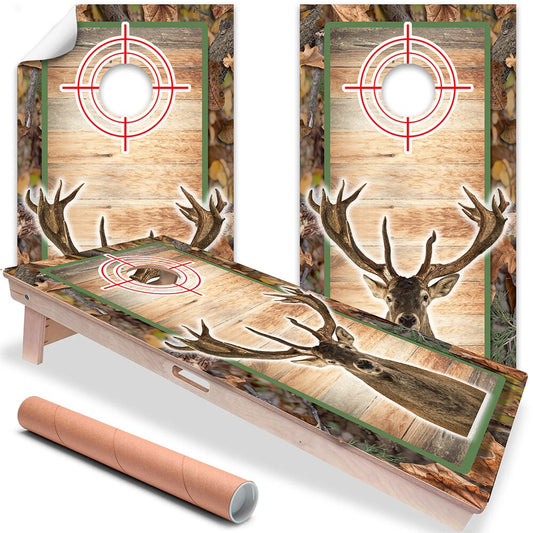 Deer Hunting - Cornhole Board Wrap - Set of 2 - Tampa Home & Garden Store