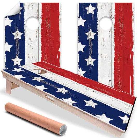 Stars and Stripes - Cornhole Board Wrap - Set of 2 - Tampa Home & Garden Store