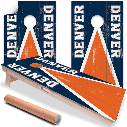 Denver Footall - Cornhole Board Wrap - Set of 2 - Tampa Home & Garden Store