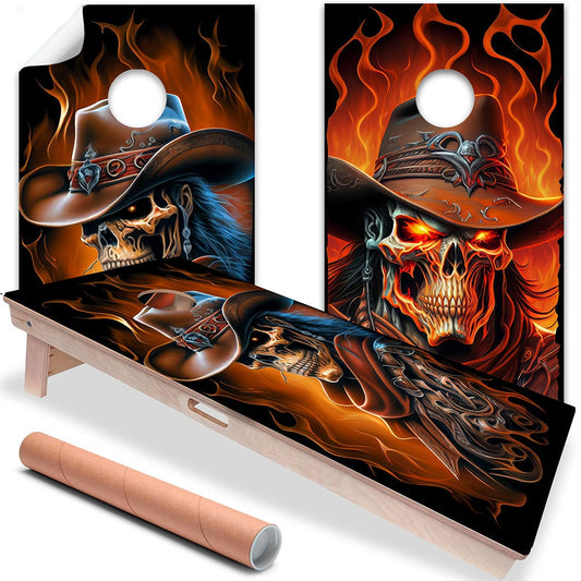 Ghost Cowboys - Cornhole Board Wrap - Set of 2 - Tampa Home & Garden Store