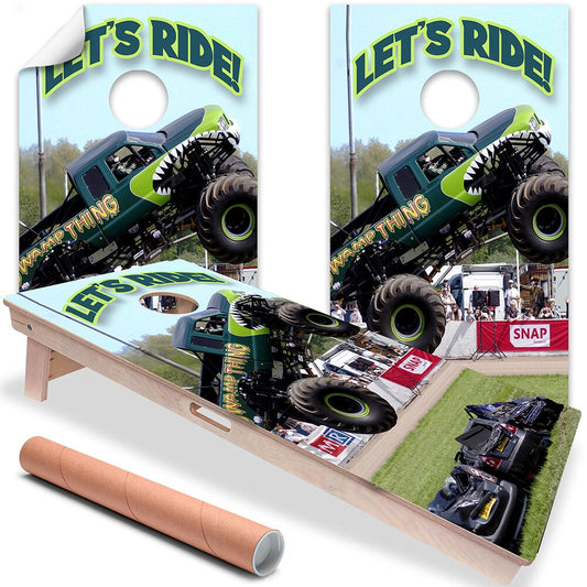 Monster Truck Off-road - Cornhole Board Wrap - Set of 2 - Tampa Home & Garden Store