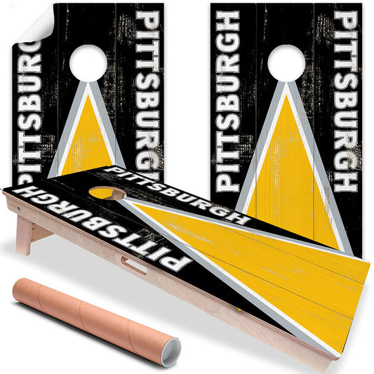 Pittsburgh Football - Cornhole Board Wrap - Set of 2 - Tampa Home & Garden Store