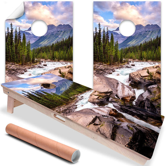 Scenic Mountain - Cornhole Board Wrap - Set of 2 - Tampa Home & Garden Store