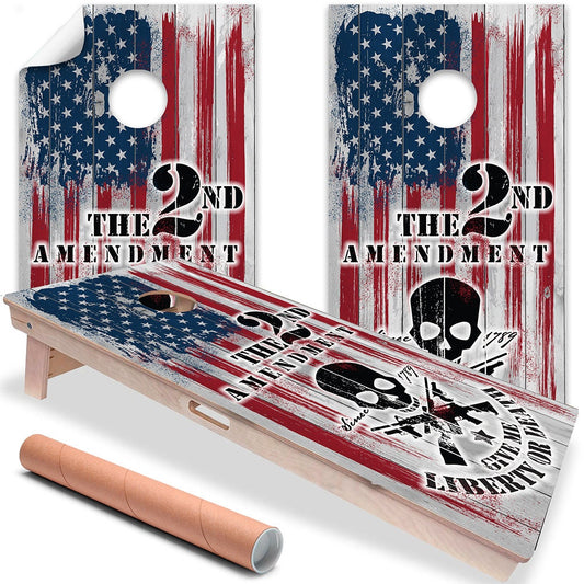 2nd Amendment - Cornhole Board Wrap - Set of 2 - Tampa Home & Garden Store