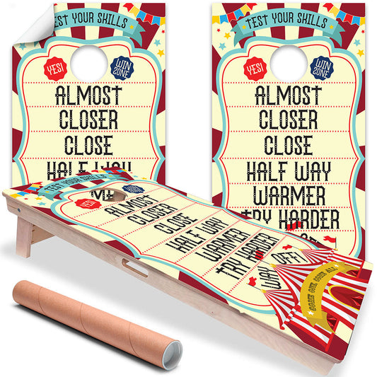 Carnival - Cornhole Board Wrap - Set of 2 - Tampa Home & Garden Store