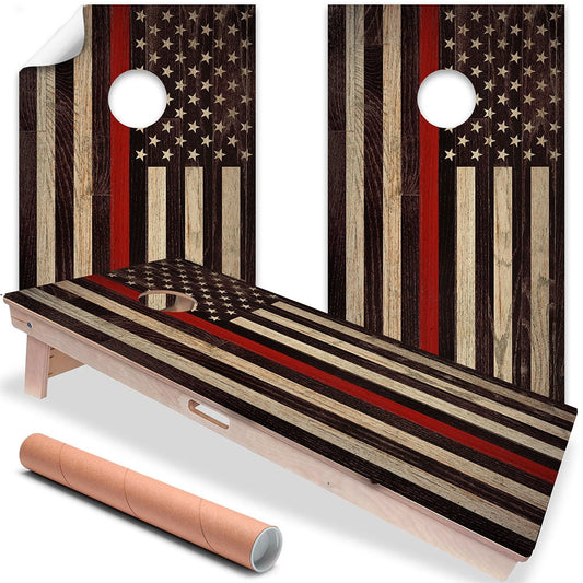 Fire Fighter Support - Cornhole Board Wrap - Set of 2 - Tampa Home & Garden Store