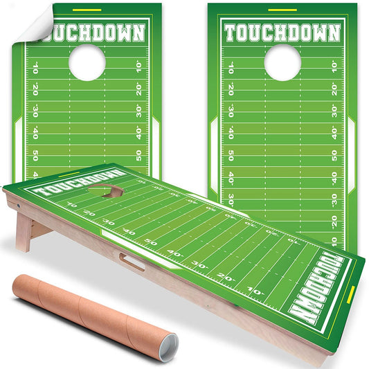 Football Field - Cornhole Board Wrap - Set of 2 - Tampa Home & Garden Store
