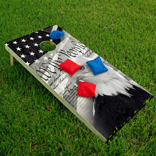 We The People Flag - Cornhole Board Wrap - Set of 2 - Tampa Home & Garden Store