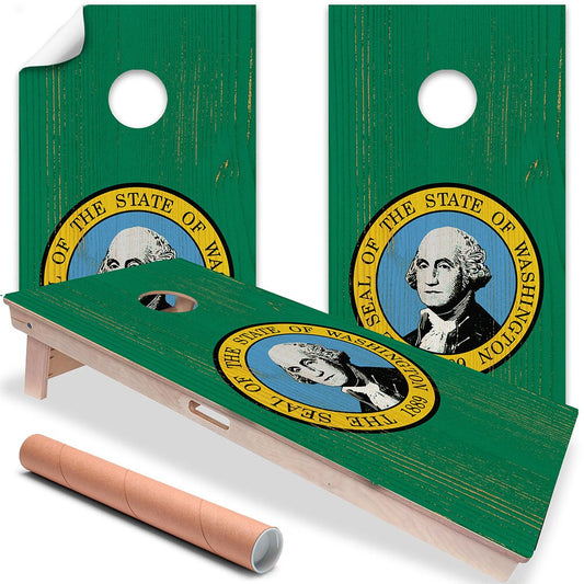 Washington State - Cornhole Board Wrap - Set of 2 - Tampa Home & Garden Store