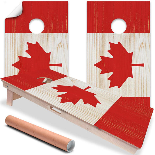 Canadian Flag - Cornhole Board Wrap - Set of 2 - Tampa Home & Garden Store