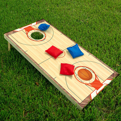 Cancha de Baloncesto - Revestimiento para Tableros de Cornhole - Set de 2