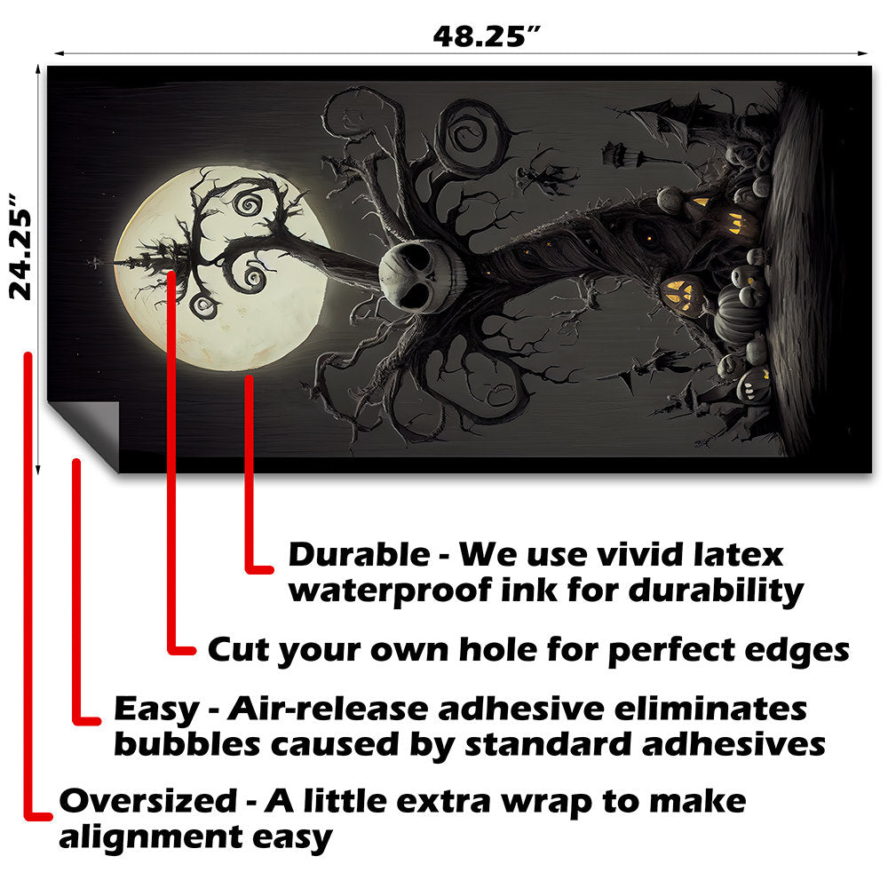 Nightmare Before Christmas - Funda para tablero de cornhole - Juego de 2