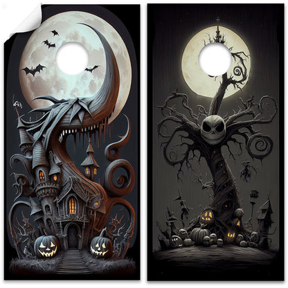 Nightmare Before Christmas - Funda para tablero de cornhole - Juego de 2