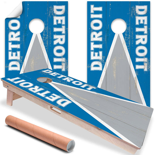 Detroit Football - Cornhole Board Wrap - Set of 2 - Tampa Home & Garden Store