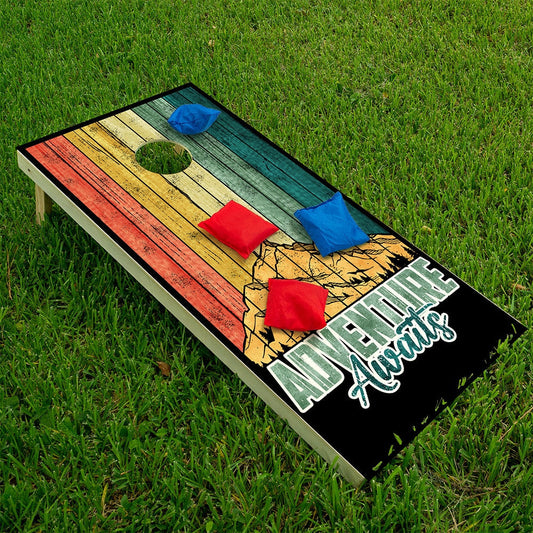 Adventure Awaits - Cornhole Board Wrap - Set of 2 - Tampa Home & Garden Store