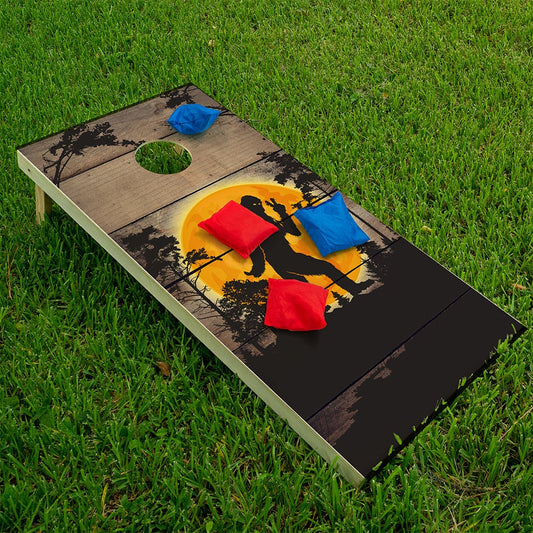 Big Foot in the Woods - Cornhole Board Wrap - Set of 2 - Tampa Home & Garden Store