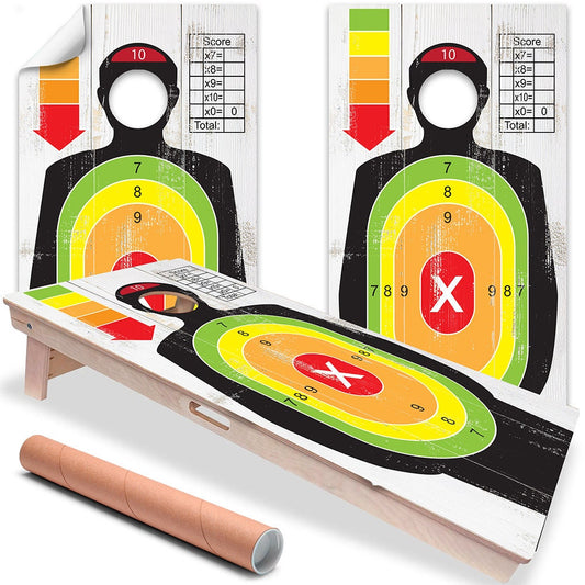 Shooting Target - Cornhole Board Wrap - Set of 2 - Tampa Home & Garden Store