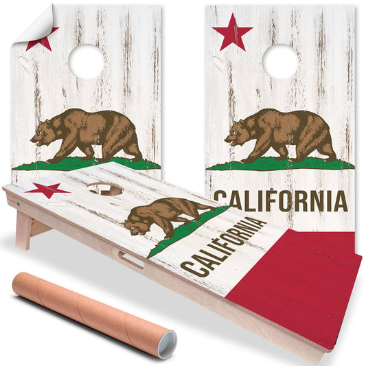 California State Flag - Cornhole Board Wrap - Set of 2 - Tampa Home & Garden Store