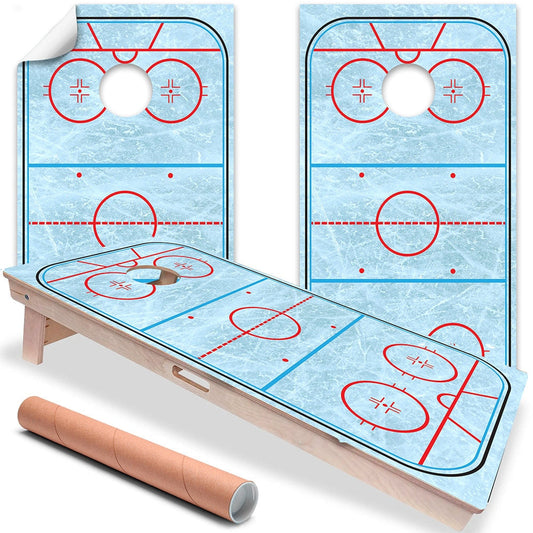 Hockey Rink - Cornhole Board Wrap - Set of 2 - Tampa Home & Garden Store